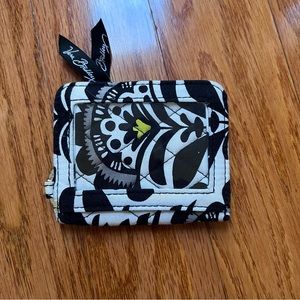 Vera Bradley in FanFare zip coin and ID wallet. Good condition.